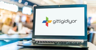 A laptop displays the logo of GittiGidiyor, an e-commerce company owned by eBay, in Poznan, Poland, Sept. 23, 2020. (Shutterstock Photo)