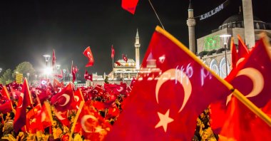 People continued show support to government following the failed coup attempt by Gülenist Terror Group (FETÖ) on July 15, central Konya, Turkey, 27 July 2016. (Shutterstock Photo)