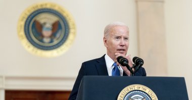 President Joe Biden speaks at the White House in Washington, Friday, June 24, 2022, after the Supreme Court overturned Roe v. Wade. (AP Photo/Andrew Harnik)