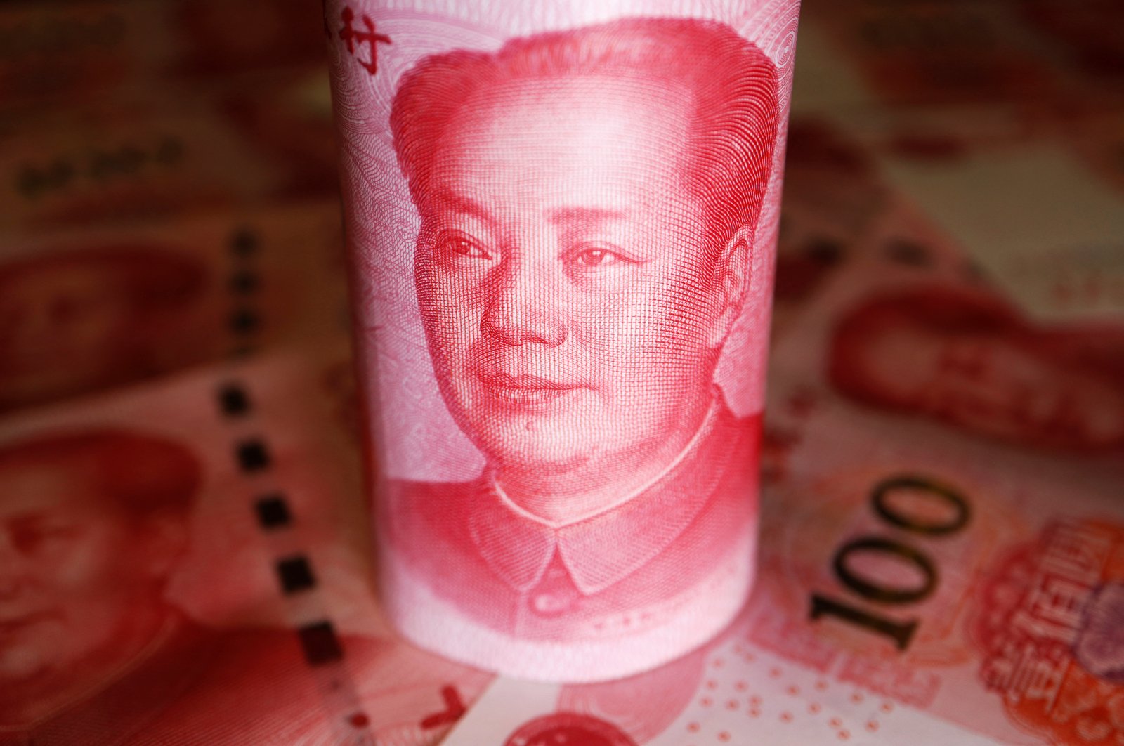 Chinese yuan banknotes are seen in this illustration picture taken on June 14, 2022. (Reuters Photo)