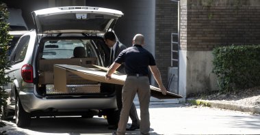 Law enforcement personnel work outside at the Orlando Museum of Art, Florida, U.S., June 24, 2022. (AP Photo)