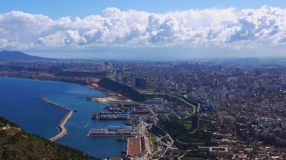A view from above in the state of Oran, Algeria.
