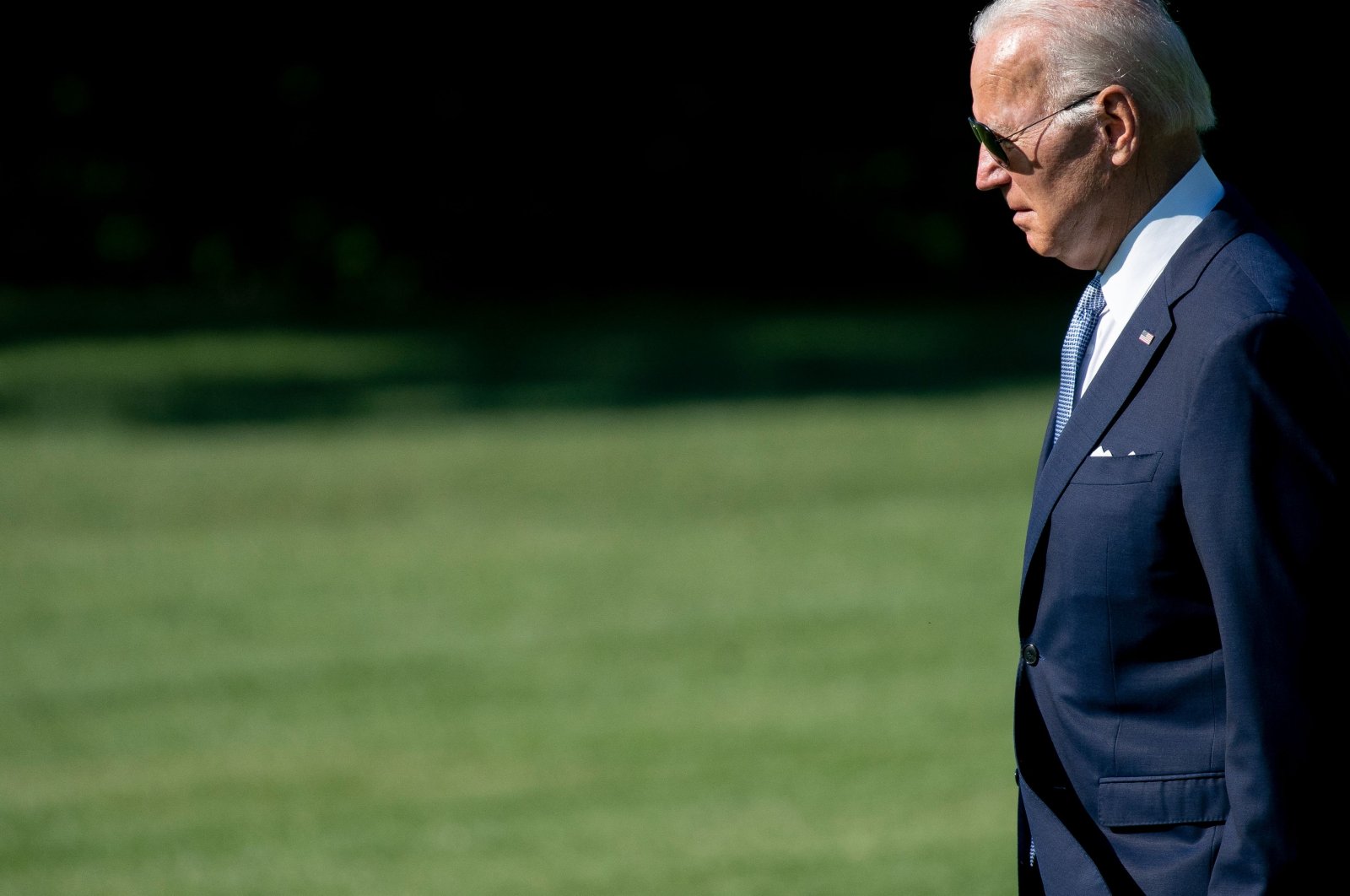U.S. President Joe Biden walks to Marine One on the South Lawn of the White House as he departs for Germany to attend the G-7 meeting, Washington, D.C., U.S., June 25, 2022. (AFP Photo)