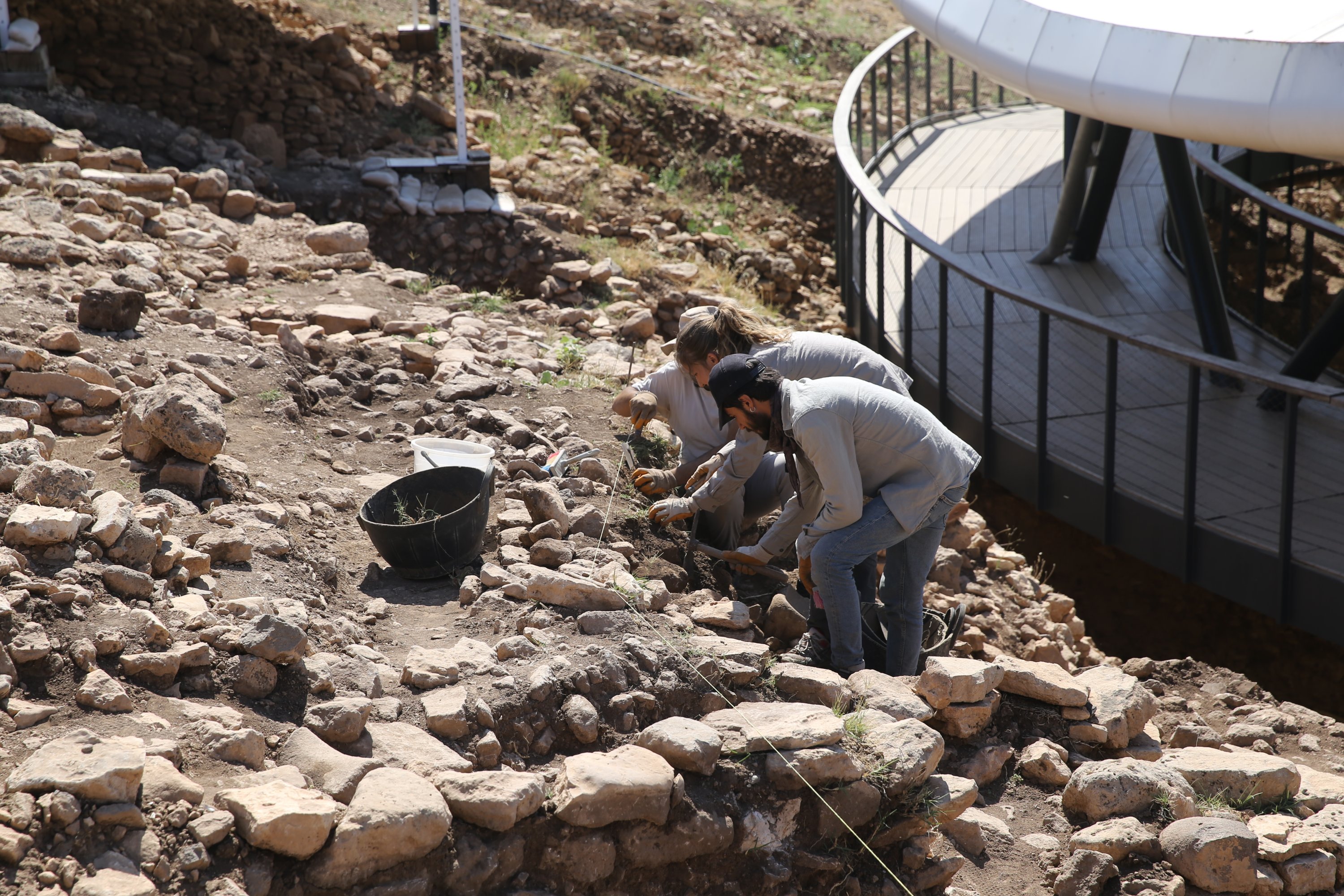 This year's excavations began with the aim of unearthing discoveries in Göbeklitepe, Şanlıurfa, Turkey, July 9, 2022. (AA Photo)