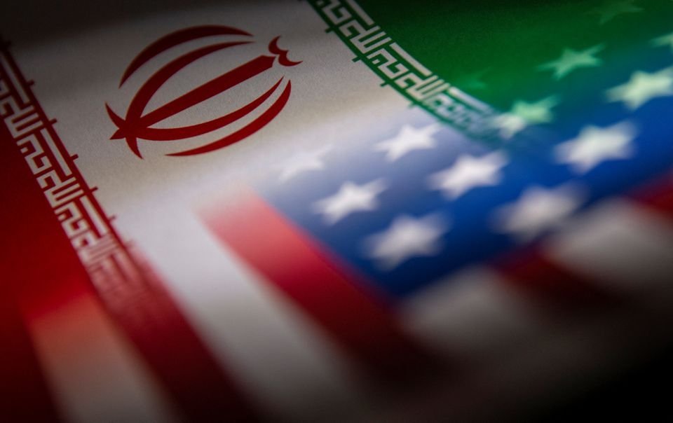 The flags of Iran and U.S. are seen printed on paper in this illustration taken on Jan. 27, 2022. (Reuters Photo)