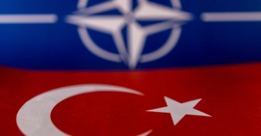 NATO and Turkish flags are seen in this illustration taken on May 18, 2022. (Reuters Photo)