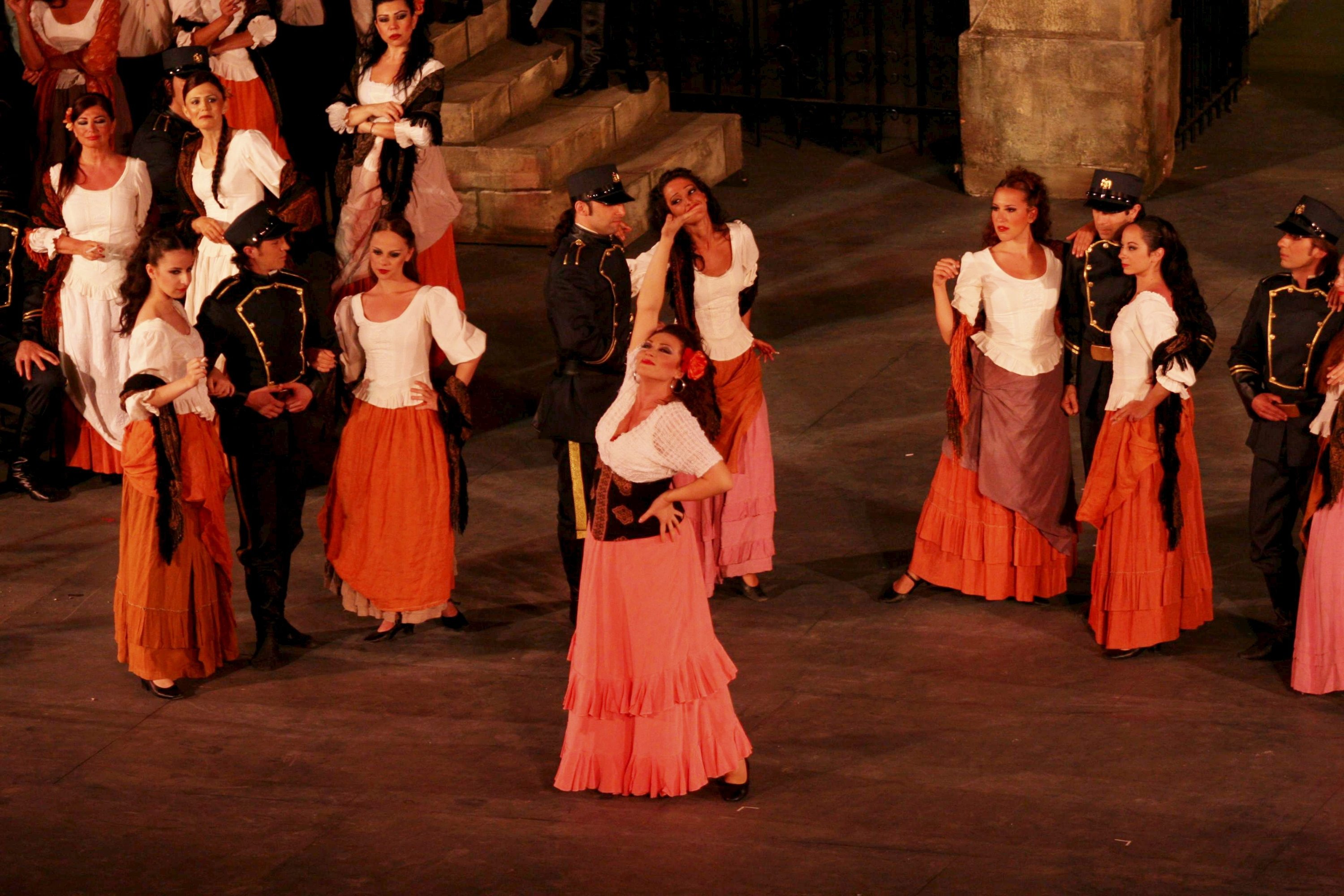 A representation of "Carmen" opera by Istanbul State Opera and Ballet at International Aspendos Opera and Ballet Festival, Antalya, southern Turkey, June 10, 2011. (Sabah Archive Photo)