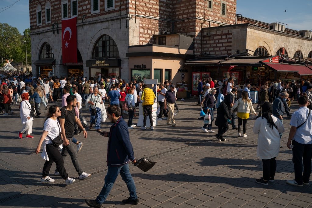 People walk in Istanbul, Turkey, May 14, 2022. (Getty Images) 
