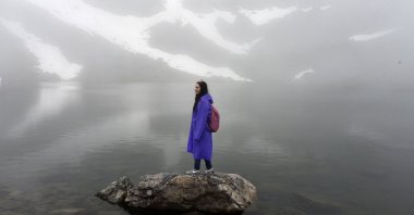 Artabel Lakes Nature Park, also called as &quot;the summit where light meets water,&quot; offers a stunning view for its visitors, Gümüşhane, Turkey, June 27, 2022. (IHA Photo)