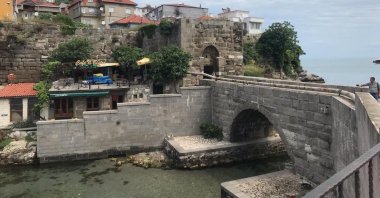 A view from Amasra Castle, Bartın, northern Turkey. 