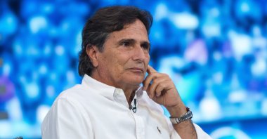 Three-time F1 world champion Nelson Piquet attends a program in Budapest, Hungary, July 23, 2015. (AP Photo)