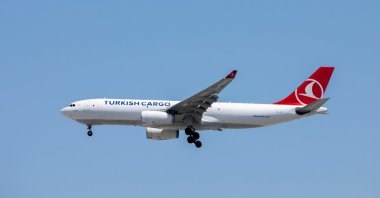 A Turkish Cargo plane seen in air in this undated file photo. (AA Photo)