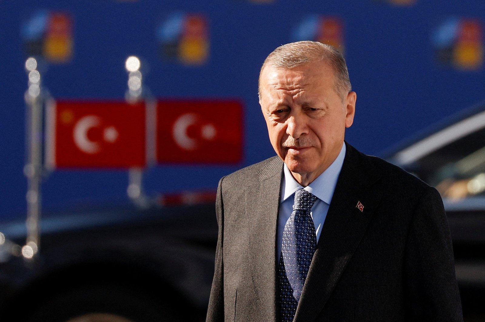 President Recep Tayyip Erdoğan attends a NATO summit in Madrid, Spain, June 30, 2022. (Reuters Photo)