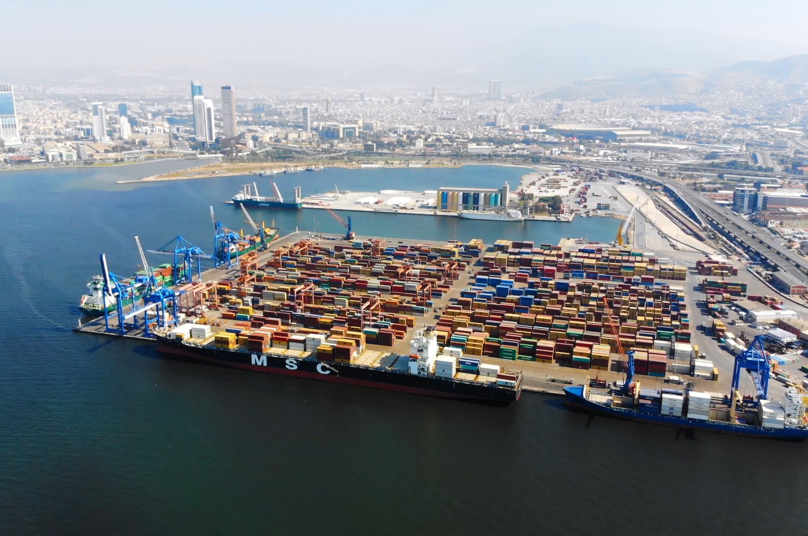 Containers are seen at a port in Izmir, western Turkey, in this undated photo. (Shutterstock Photo)