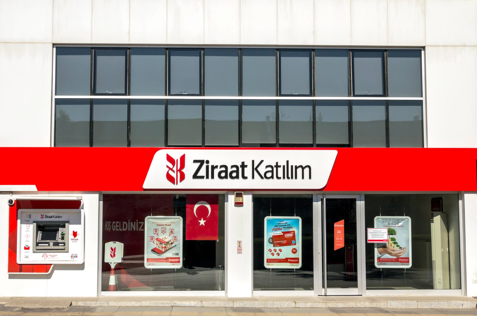 A branch of Ziraat Katılım participation bank is seen in Ankara, Turkey, Aug. 23, 2018. (Shutterstock Photo)