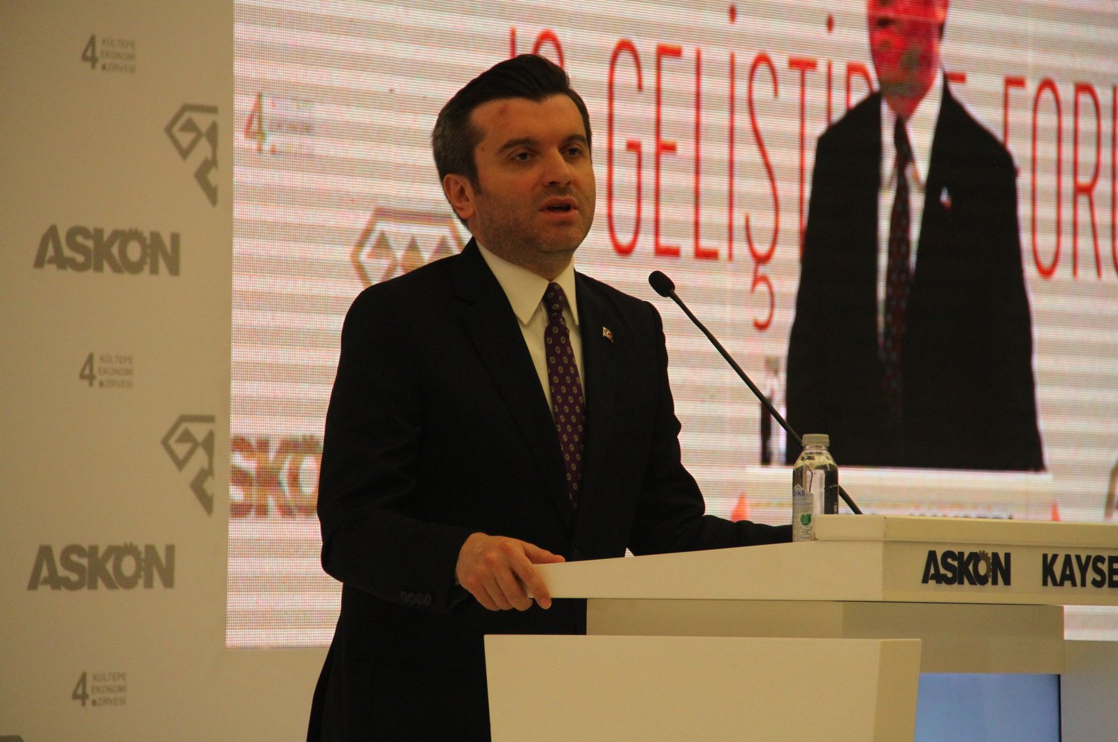 Deputy Foreign Minister Yavuz Selim Kıran speaks at an event in Kayseri, Turkey, June 24, 2022. (AA)