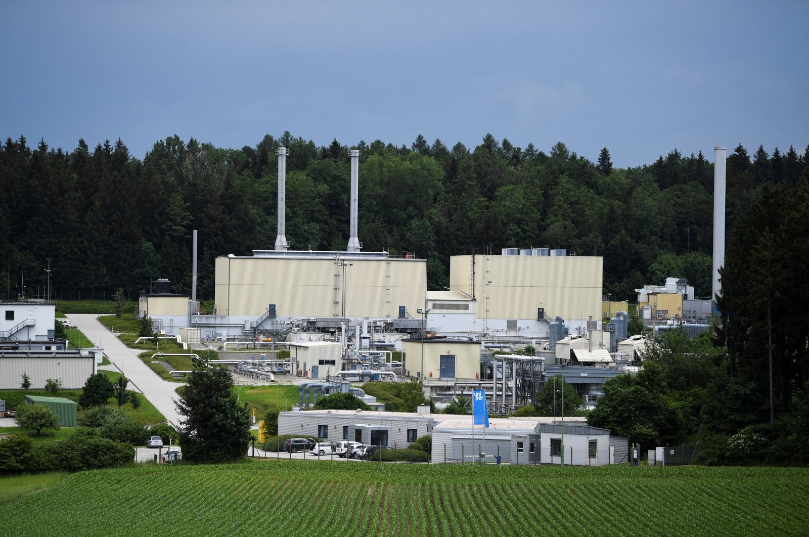 General view of Uniper&#039;s Bierwang gas storage facility near the Bavarian town of Kraiburg am Inn, Germany, June 10, 2022. (Reuters Photo)