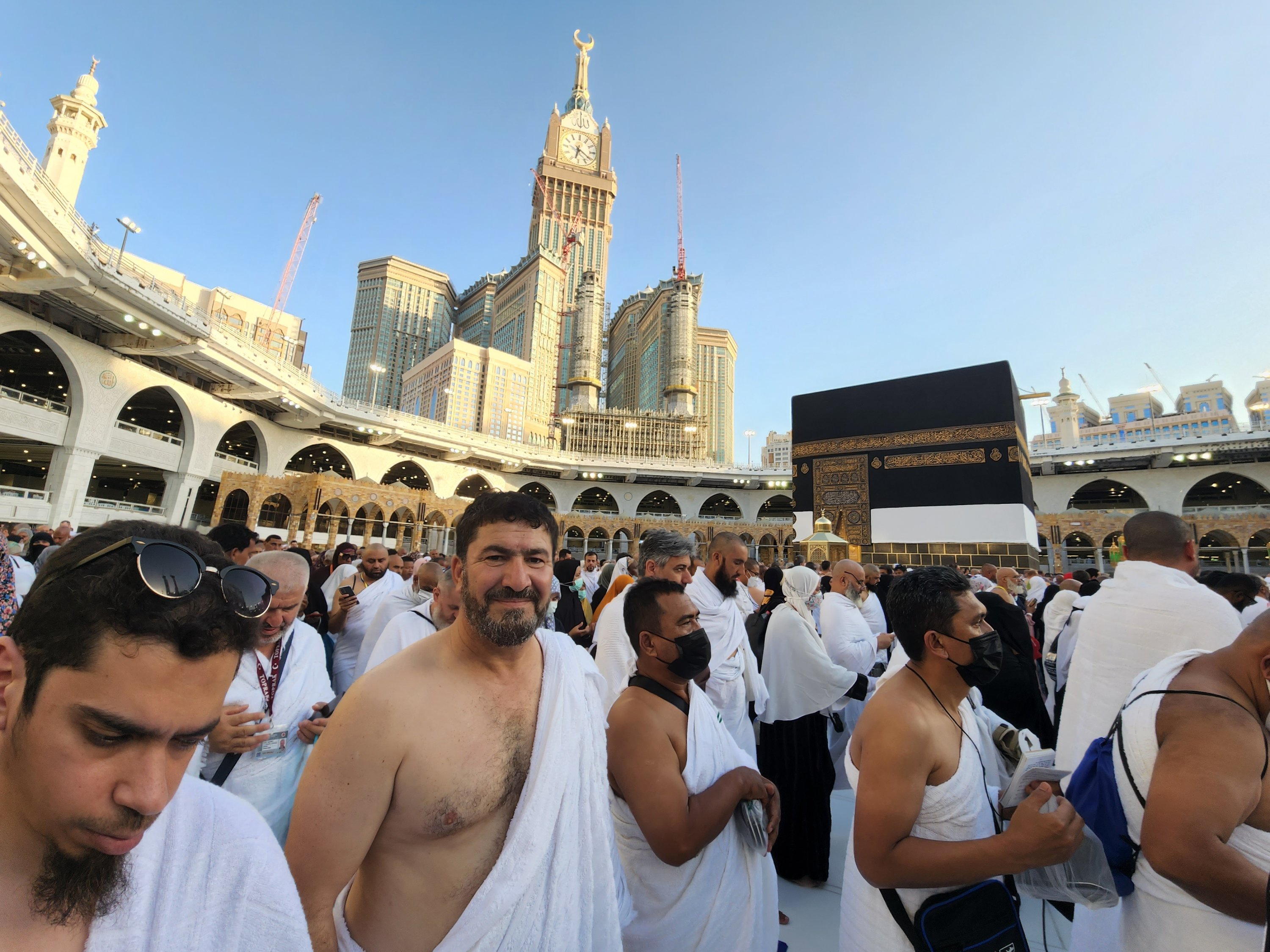 Adam Muhammed circumambulating the Kaaba, Mecca, Saudi Arabia, July 5, 2022. (AA Photo)