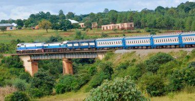 A train travels through the tunnels and hills of the Mbeya region in Tanzania, June 9, 2018. (Shutterstock Photo)