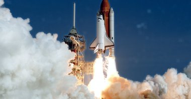 The launch of a space shuttle. (Shutterstock Photo)