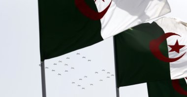 War planes fly to display the number 60 during a military parade to mark the 60th anniversary of Algeria's independence, Algiers, Algeria, July 5, 2022. (AP Photo)