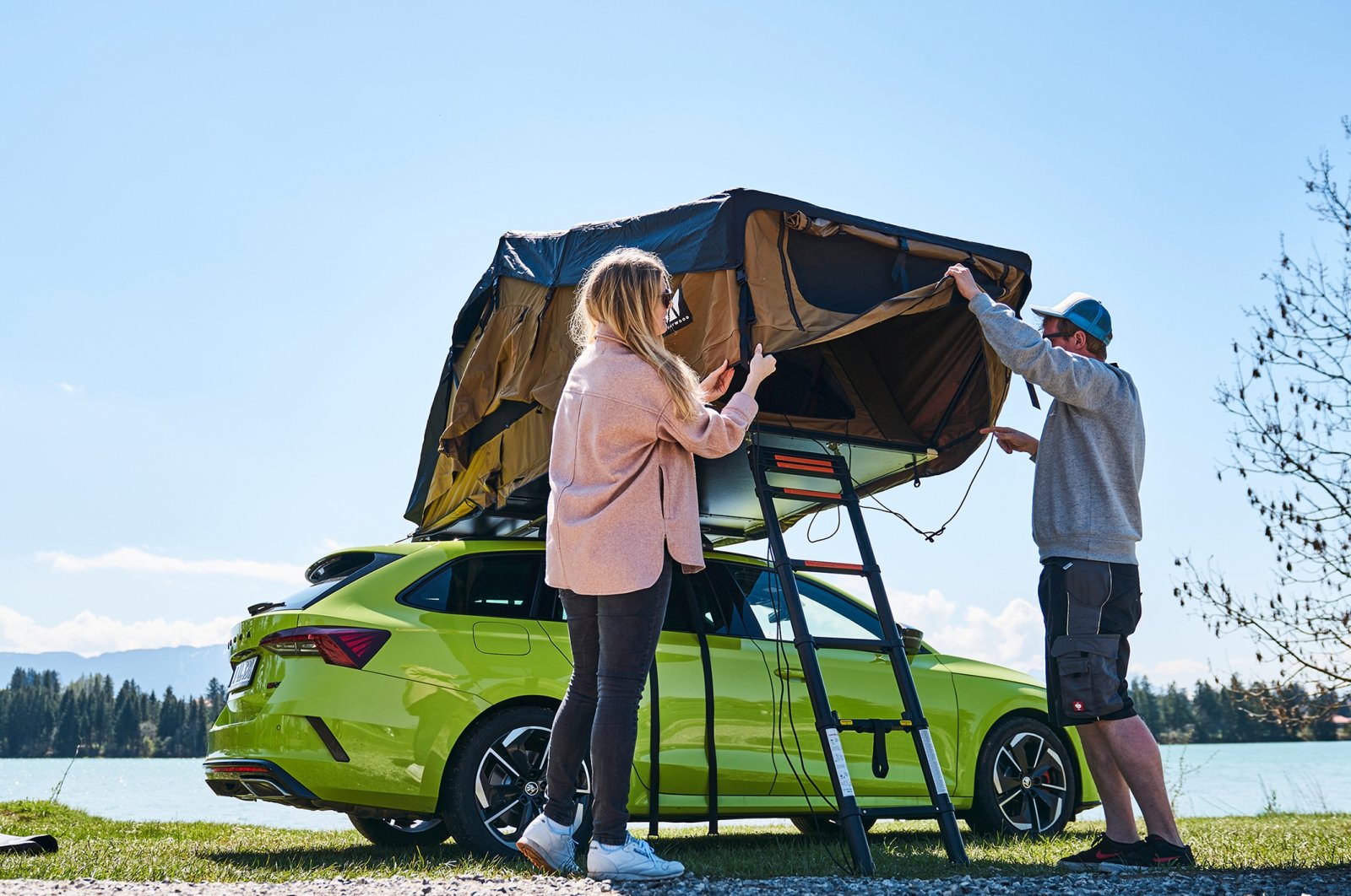 Roof tents are a great alternative if you&#039;re not a fan of camping near bugs and mud on the forest floor, June 6, 2022. (DPA Photo)