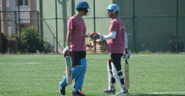National cricket team players attend a training session in Yalova, Turkey, July 7, 2022. (AA Photo)