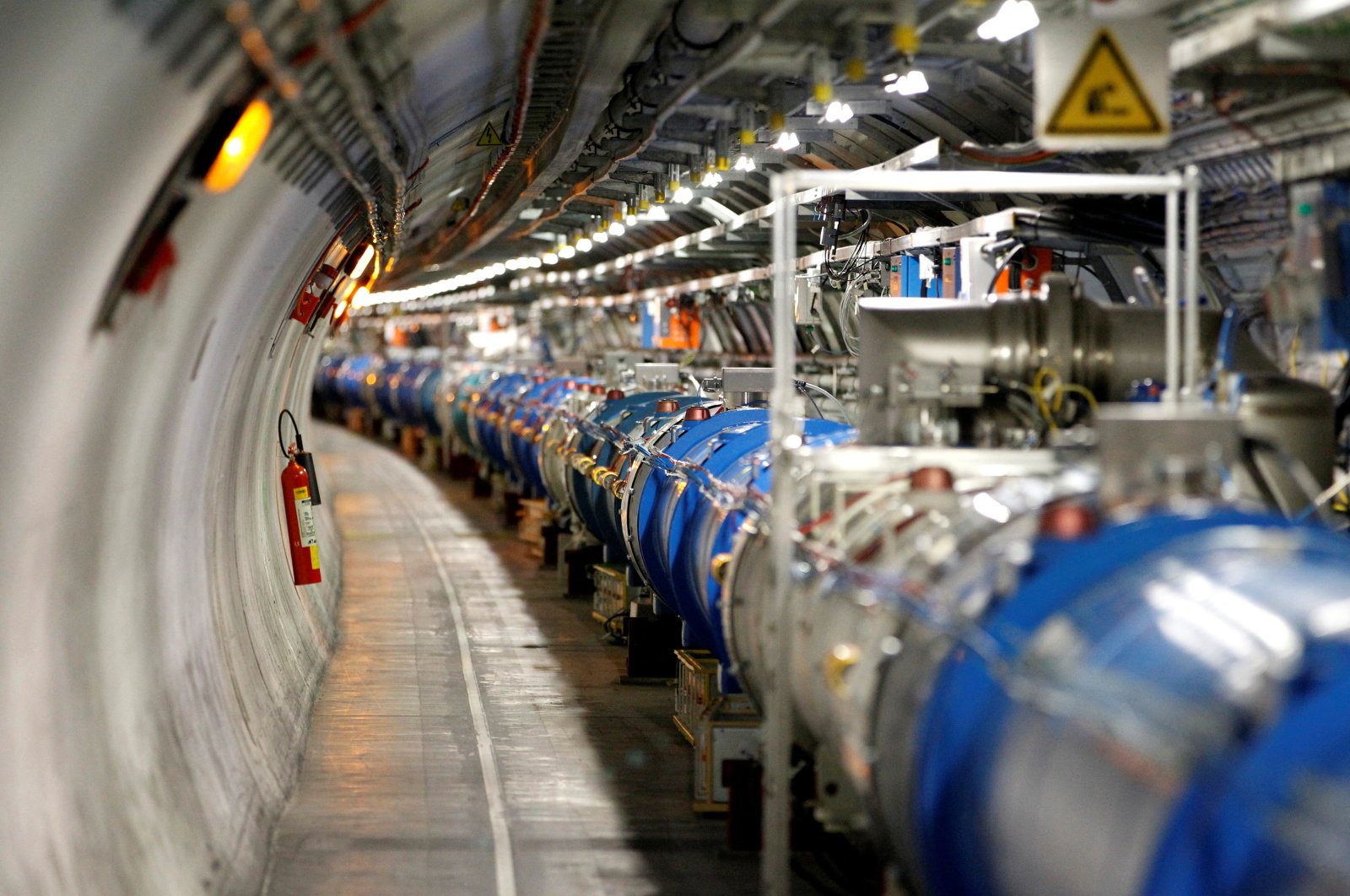 A general view of the Large Hadron Collider experiment is seen in the French village of Saint-Genis-Pouilly near Geneva, Switzerland, July 23, 2014.  (Reuters Photo)