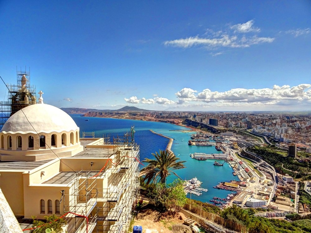 Pemandangan tepi laut dari Oran, Aljazair.  (Foto Shutterstock)