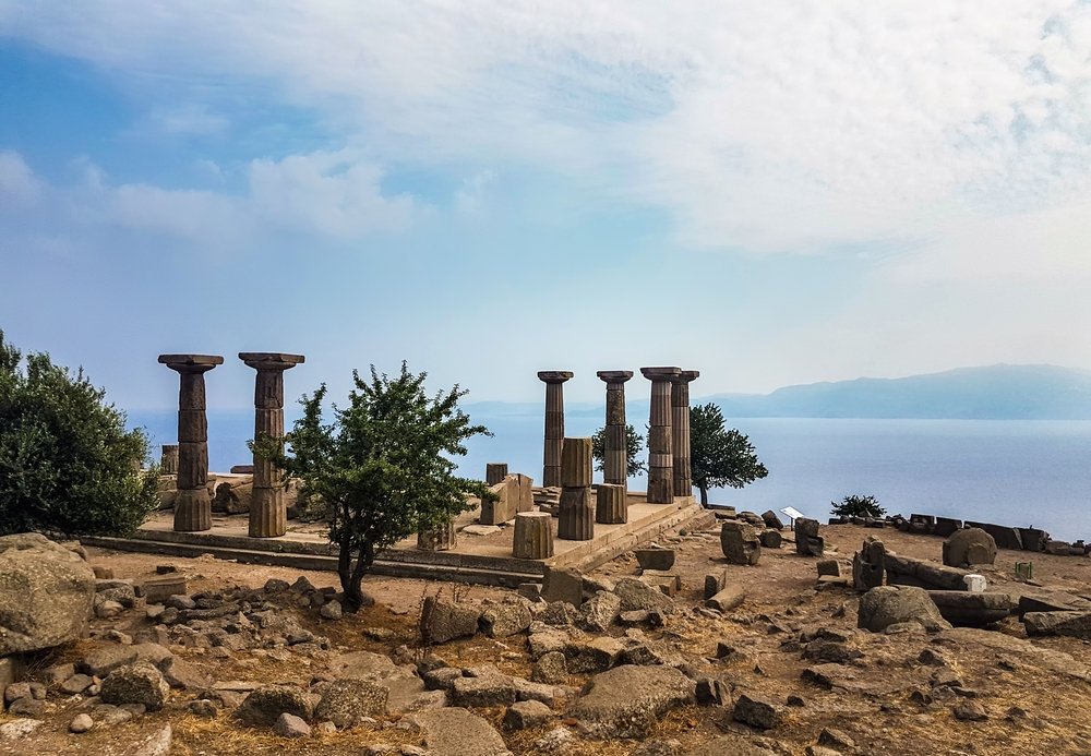 The ancient city of Assos, or Behramkale, is seen in this undated file photo. (Shutterstock Photo)

