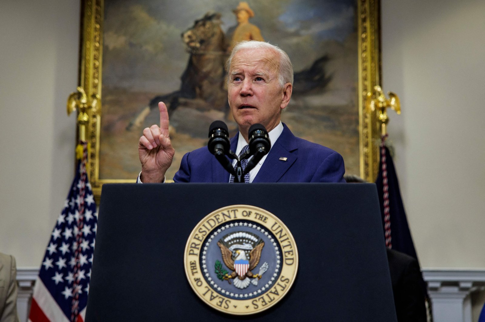 U.S. President Joe Biden speaks before signing an executive order protecting access to reproductive health care services, the White House, Washington, D.C., U.S., July 8, 2022. (AFP Photo)