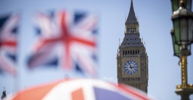 A view of the Palace of Westminster, London, England, U.K., July 8, 2022. (EPA Photo)