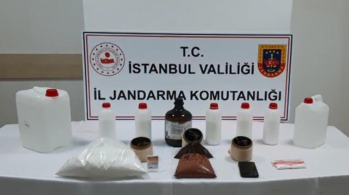 The drug haul seized by the Provincial Gendarmerie Command is seen in Istanbul, Turkey, July 12, 2022. (AA Photo)