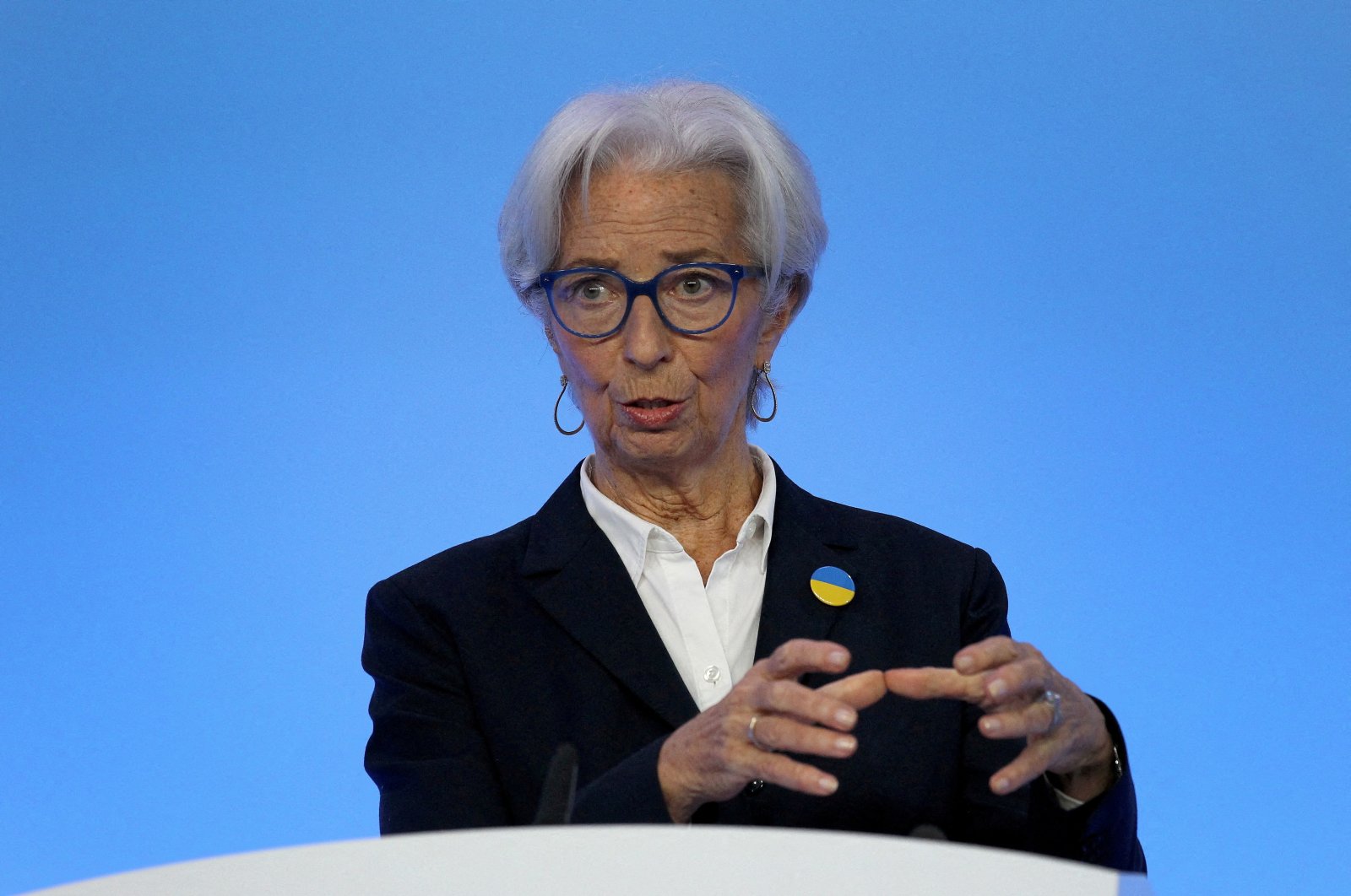 European Central Bank President Christine Lagarde addresses a news conference in Frankfurt, Germany, March 10, 2022. (Reuters Photo)