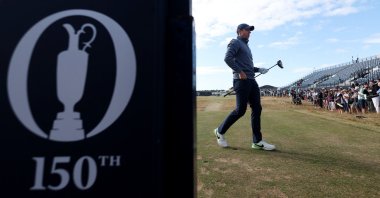 Northern Ireland's Rory McIlroy during a practice round at the 150th Open Championship, St. Andrews, Scotland, July 13, 2022. (Reuters Photo)