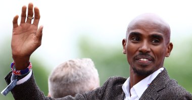 Former British athlete Mo Farah attends the Platinum Jubilee Pageant, London, England, June 5, 2022. (Reuters Photo)