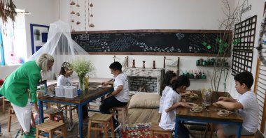 Children participate in activities at a social learning center in Samsun, Turkey, June 13, 2022. (AA Photo)