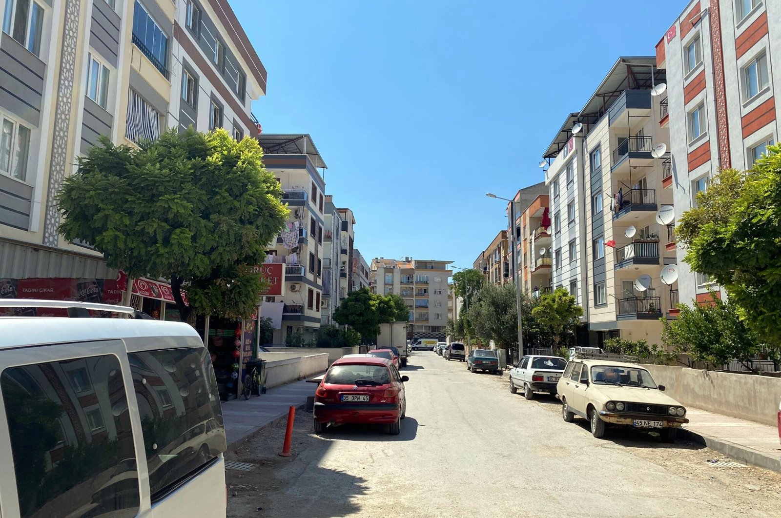 View of a street in Soma, Manisa, western Turkey, July 17, 2022. (DHA Photo)