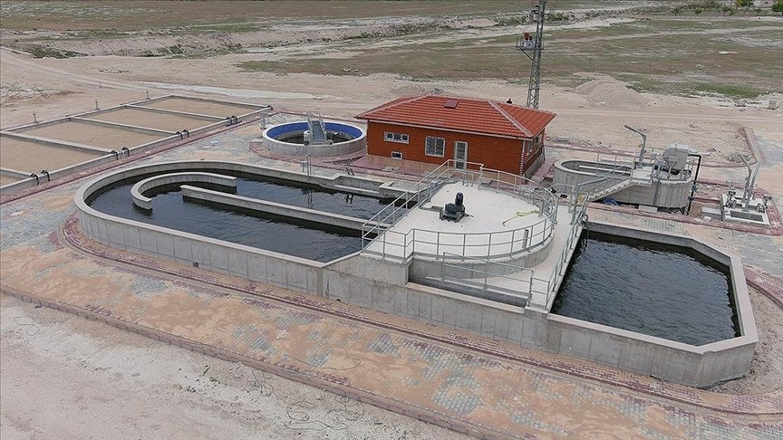 A wastewater treatment plant in Konya, central Turkey, June 1, 2022. (AA PHOTO)