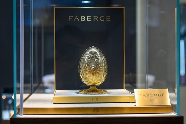 A Faberge egg is displayed during the first China International Consumer Products Expo at Hainan International Convention and Exhibition Center, Haikou, China, May 7, 2021. (Getty Images)