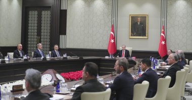 The National Security Council, led by President Recep Tayyip Erdoğan, convenes at the Presidential Complex in Ankara, Turkey, July 21, 2022. (DHA Photo)