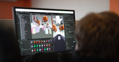 Game developers are seen at a private incubation center in Istanbul, Turkey. (Courtesy of Game Factory)