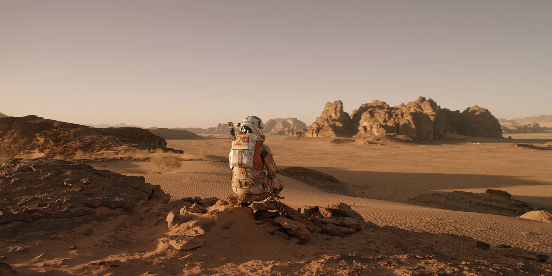 Matt Damon dalam sebuah adegan dari film 'The Martian.'  (Foto milik 20th Century Fox)