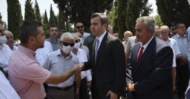Deputy Foreign Minister Yavuz Selim Kıran visits the Turkish community of the Western Thrace, in Xanthi (İskeçe), Greece, July 24, 2022. (AA Photo)