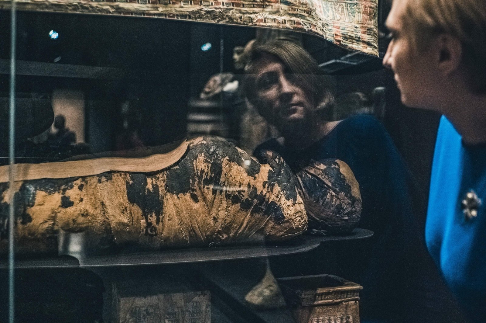 The mummified woman at The National Museum in Warsaw. (Photo via Warsaw Mummy Project)