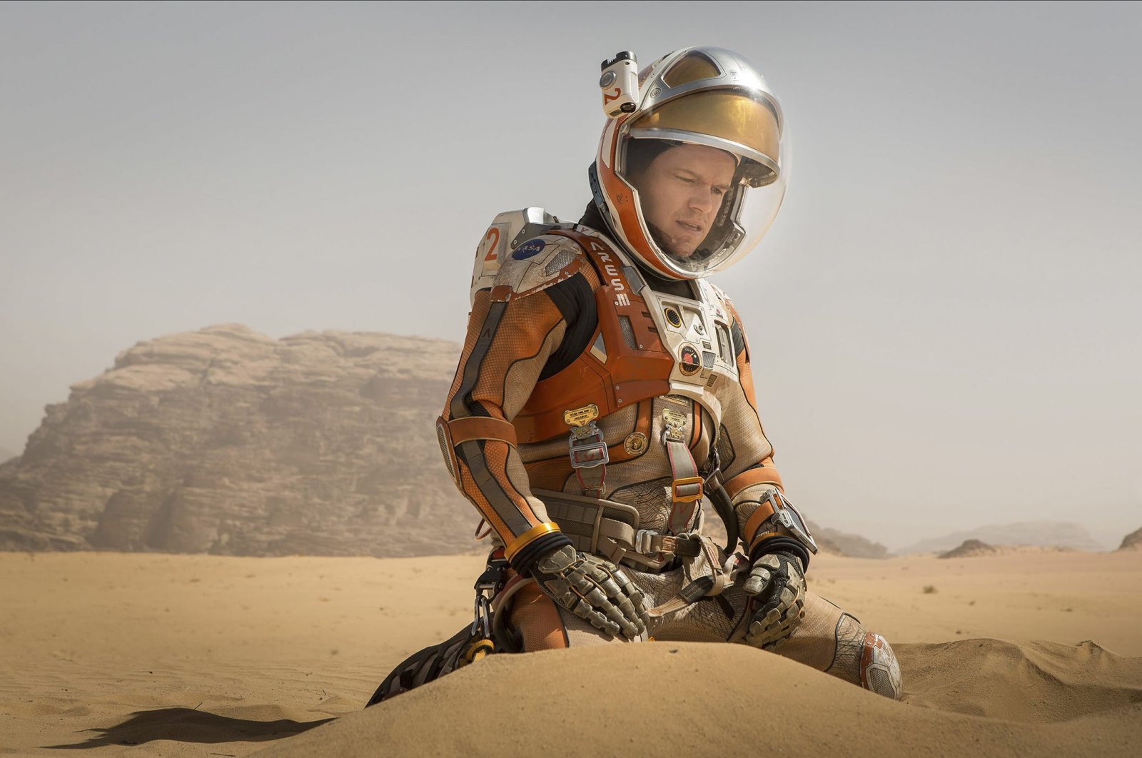 Matt Damon in a scene from the film &quot;The Martian.&quot; (Photo courtesy of 20th Century Fox)