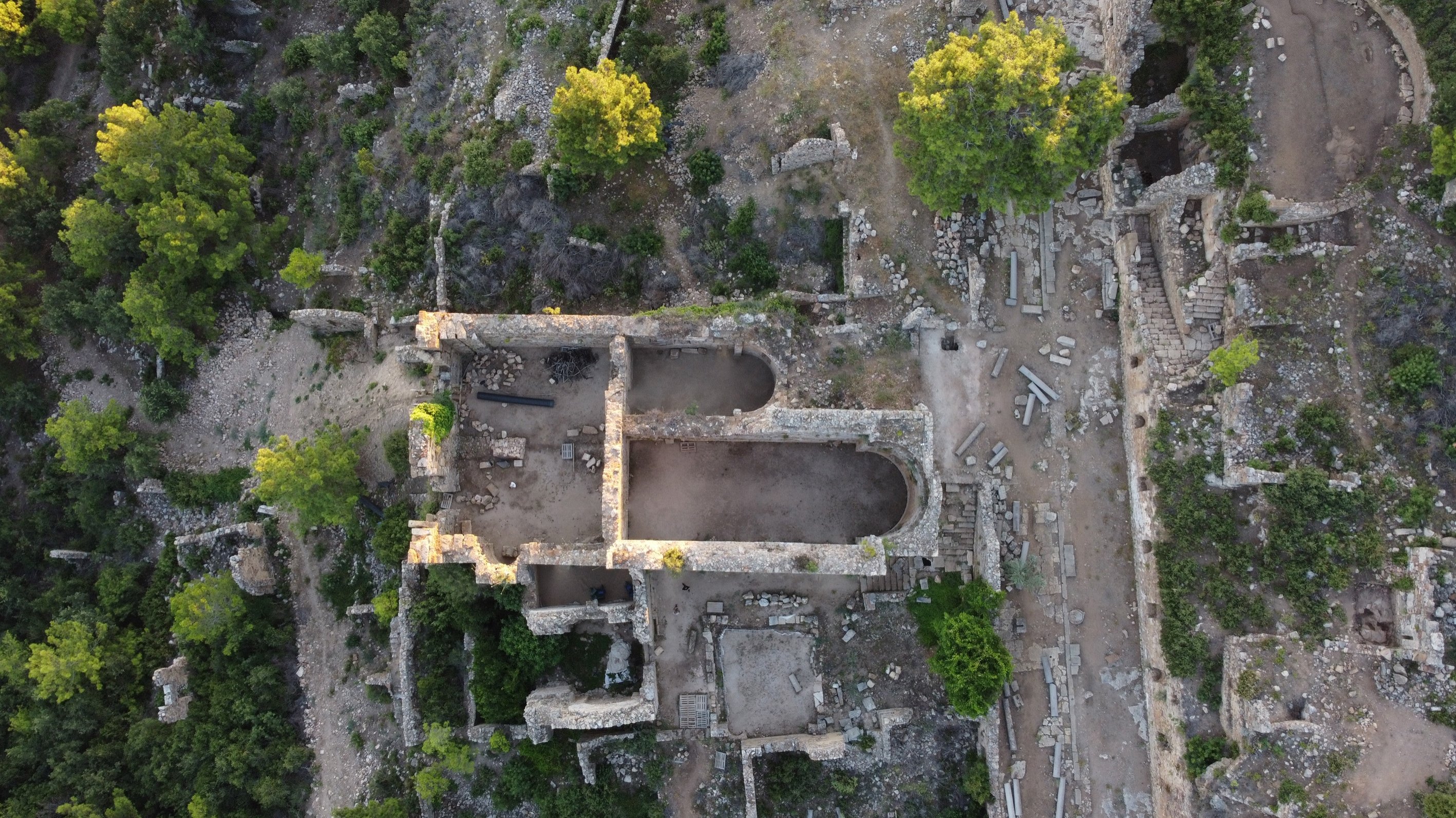 Pemandangan kota kuno Syedra, Antalya, Turki selatan, 25 Juli 2022. (AA Photo)