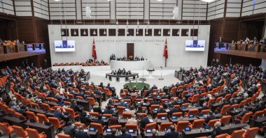 The Turkish Grand National Assembly (TBMM) convenes for the opening ceremony of the fifth legislative year of its 27th term, the capital Ankara, Turkey, Oct. 1, 2021. (AA Photo)