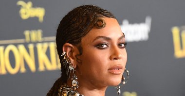 U.S. singer/songwriter Beyonce arrives for the world premiere of Disney's "The Lion King" at the Dolby theatre in Hollywood, Los Angeles, U.S., July 9, 2019. (AFP Photo)