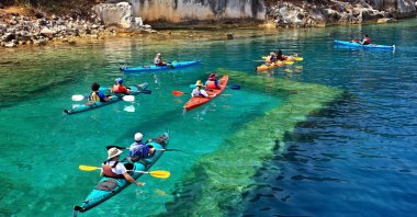 One of the most intriguing experiences to be had in Turkey overall is to kayak above the sunken city of Simena, on the island of Kekova. (Shutterstock Photo)
